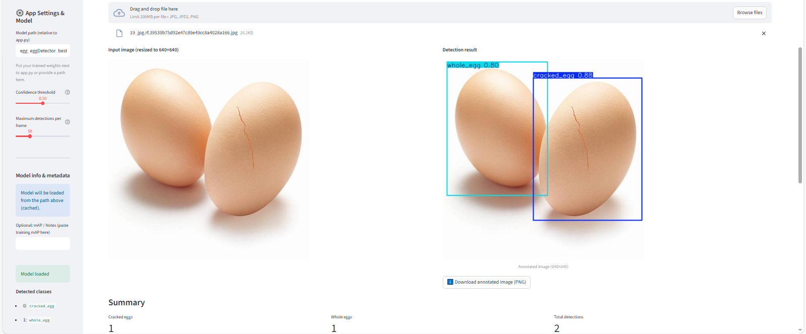 Egg Quality Inspector